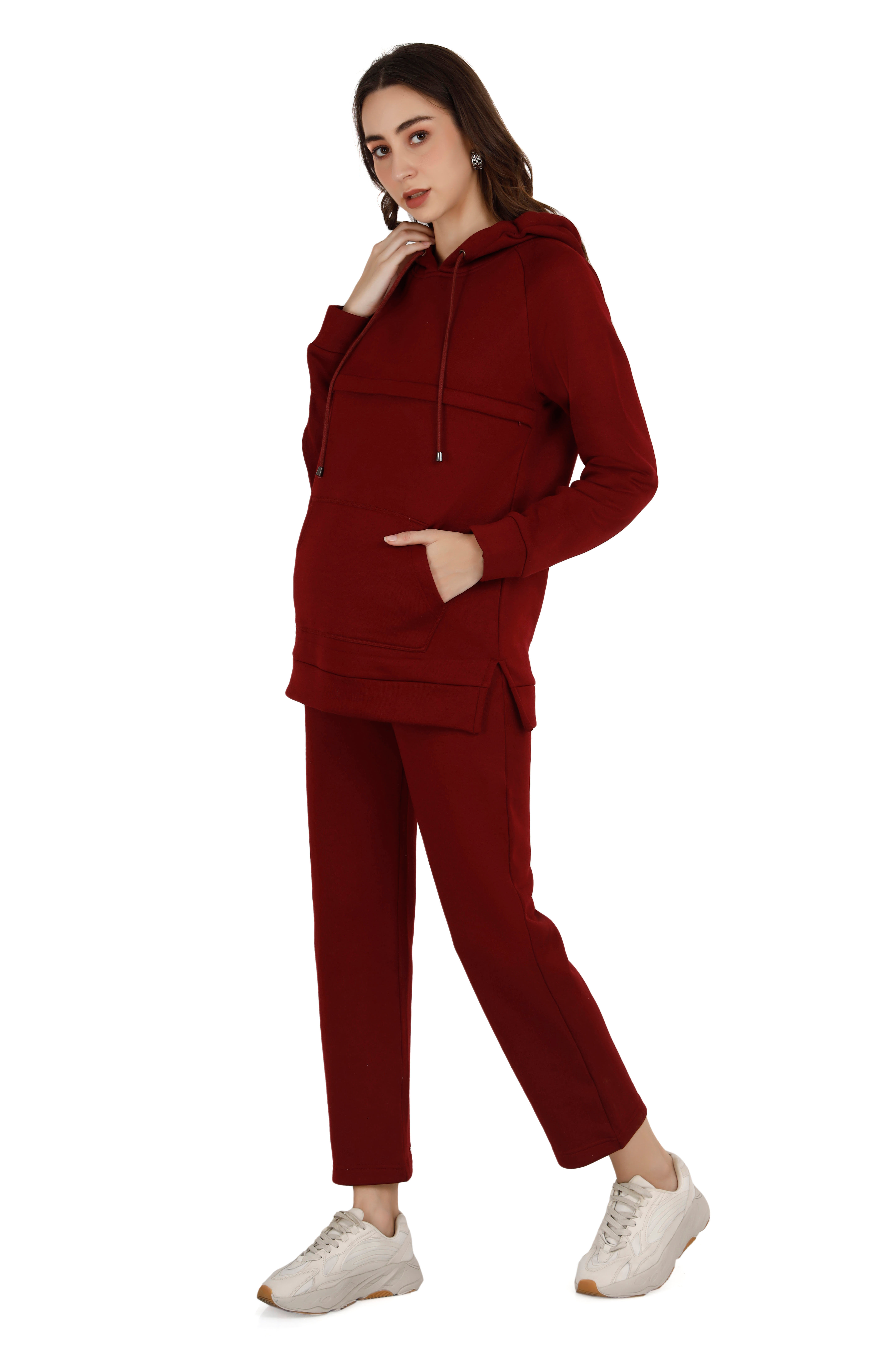 Women's Maroon Coord Set thumbnail 2